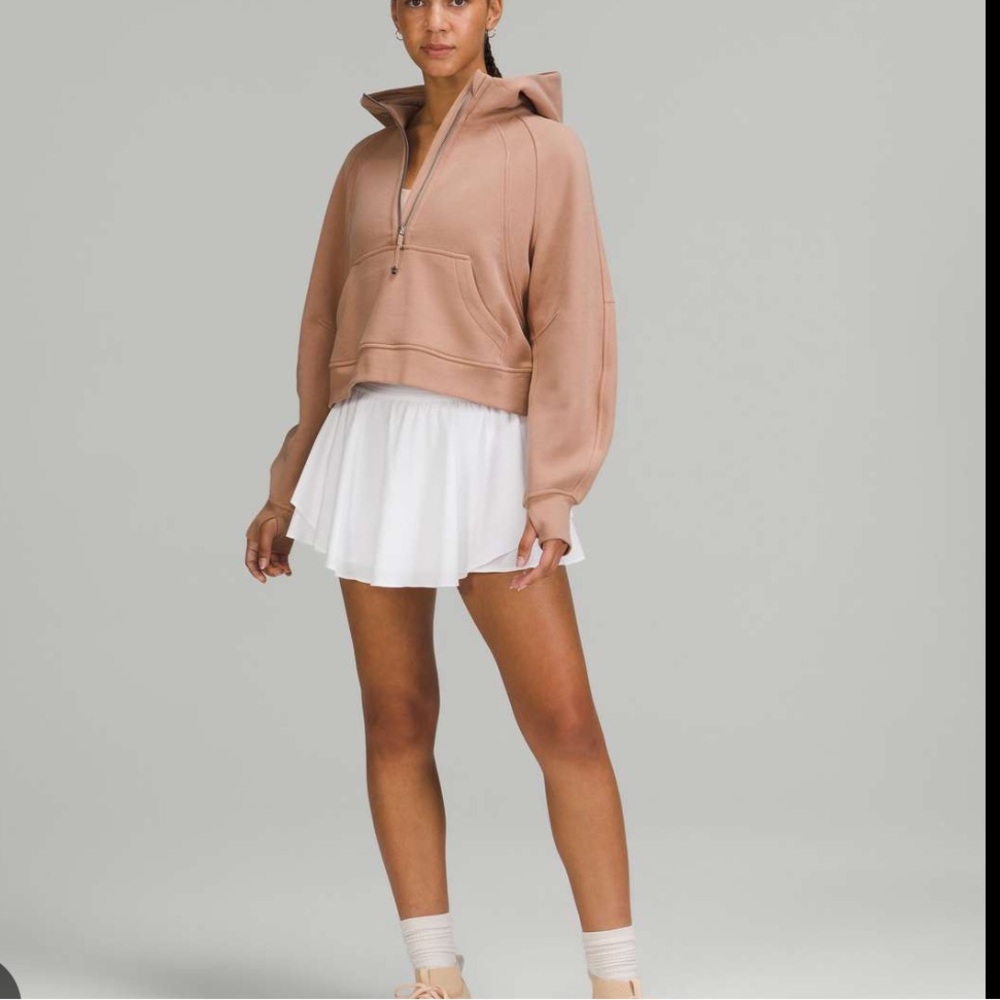 lululemon athletica Cropped Half-Zip Hoodie in Dusty Rose